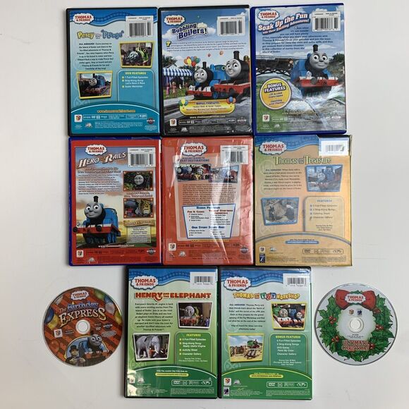 Thomas & Friends Train Lot of 10 DVDs Thomas and Friends Movie Holiday Christmas - Picture 7 of 7